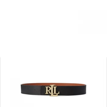 Image of Lauren by Ralph Lauren Lauren Ralph Lauren Reverse Belt - Black/Tan