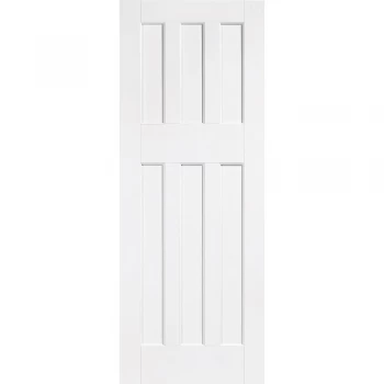 Image of LPD DX 1960s 6 Panel White Primed Internal Door - 1981mm x 686mm (78 inch x 27 inch)