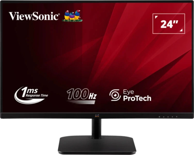 Image of Viewsonic Viewsonic Value Series VA2432-MHD-3 computer monitor 61cm (24") 1920 x 1080 pixels Full HD LED Black VA2432-MHD-3