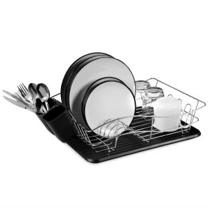 Image of Tower Dish Rack with Tray - Black