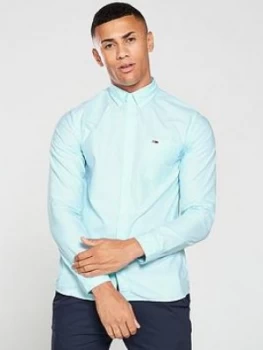 Image of Tommy Jeans Classics Oxford Shirt - Turquoise