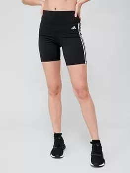 Image of adidas Womens Train Essentials Cycling Shorts - Black, Size XS, Women
