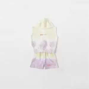 Image of Missguided Set Tie Dye Sleeveless Hoodie & Short - Multi