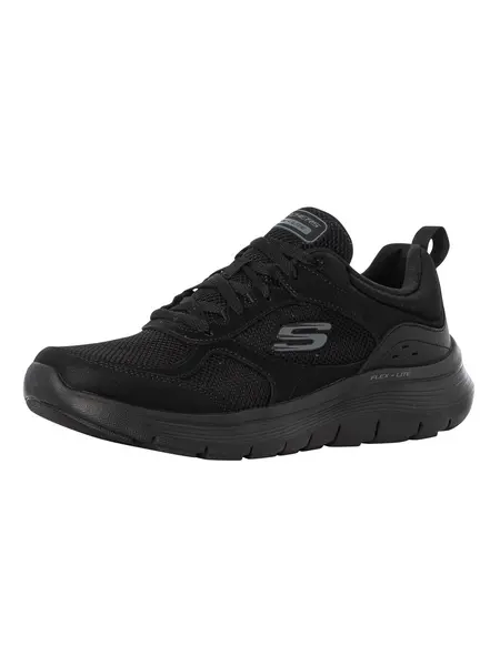 Image of Skechers Flex Advantage Trainers Black 8 UK