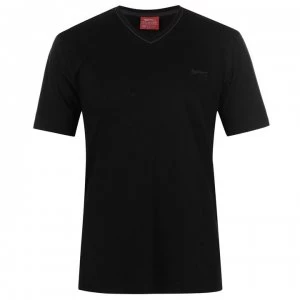 Image of Slazenger V Neck T Shirt Mens - Black