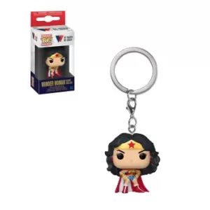 Image of DC Comics Wonder Woman 80th Classic with Cape Funko Pop! Keychian