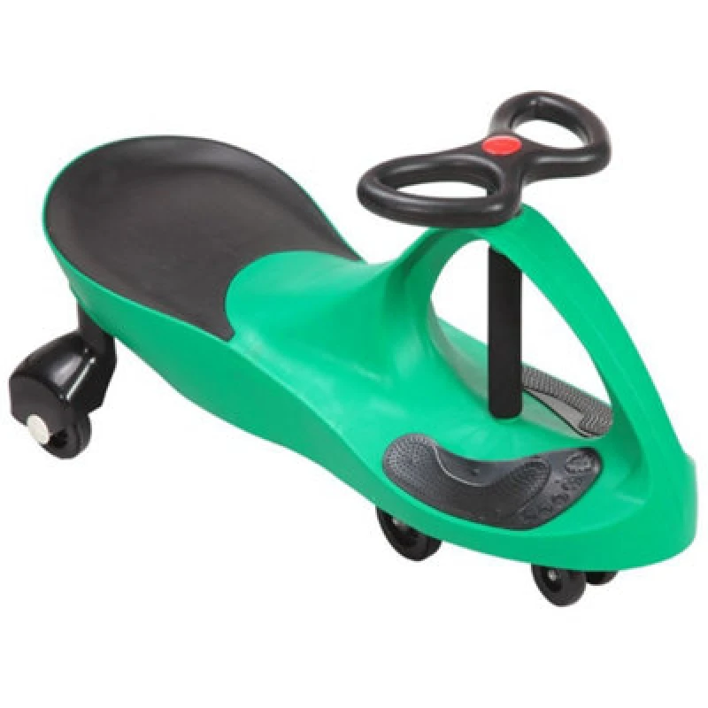 Image of Rexco Green Swing Car Ride On Swivel Scooter Childrens Toy Wiggle Gyro Twist & Go Gift