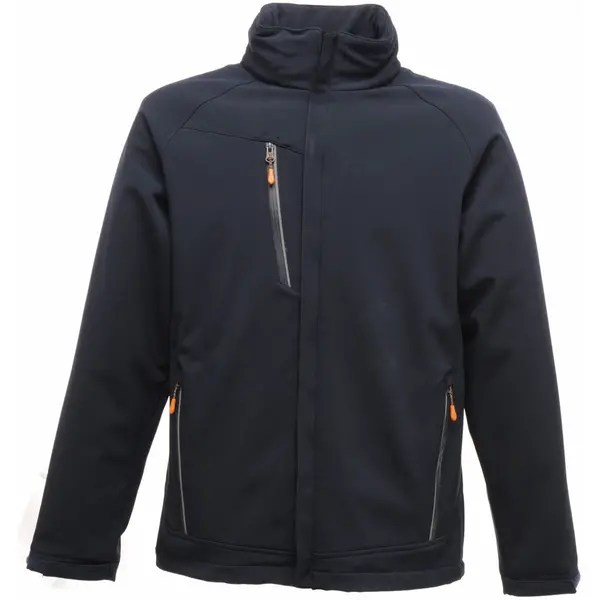 Image of Regatta Mens Apex Waterproof Breathable Softshell Jacket TRA670 Navy