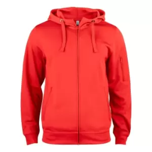 Image of Clique Mens Basic Active Full Zip Hoodie (L) (Red)