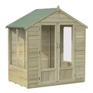 Image of 6' x 4' Forest Oakley Double Door Apex Summer House (1.99m x 1.24m)
