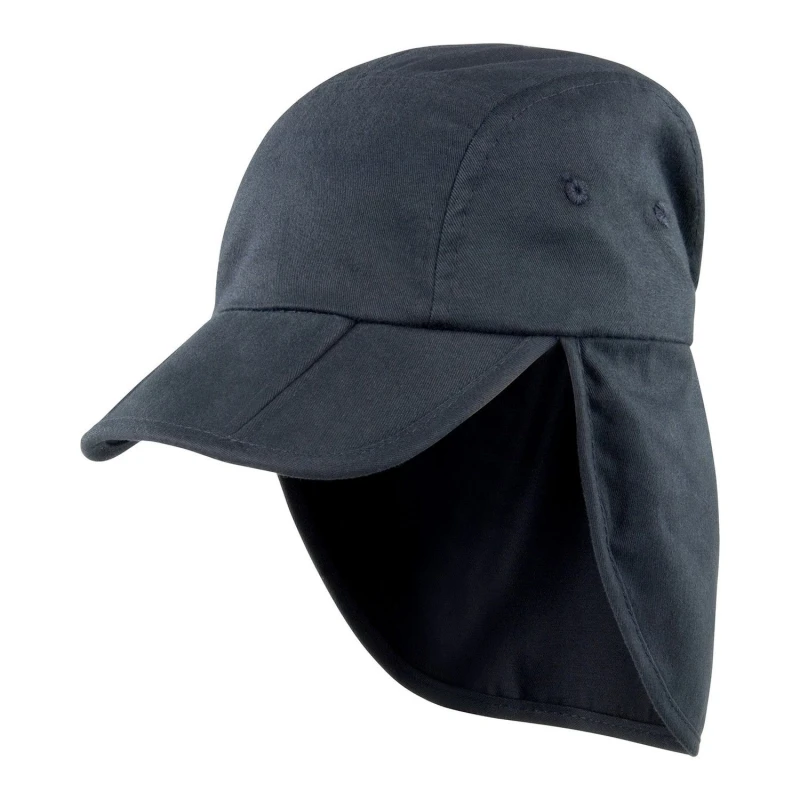 Image of Result Fold Up Legionnaire Hat in Black Unisex One Size