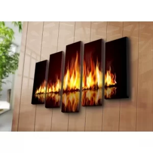 Image of 5PATK-81 Multicolor Decorative Canvas Painting (5 Pieces)