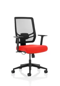 Image of Ergo Twist Bespoke Fabric Seat Tabasco Orange Mesh Back