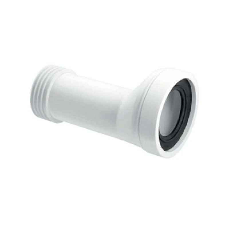Image of McAlpine WC-CON5B 20mm Offset Adjustable Length Rigid WC Connector White