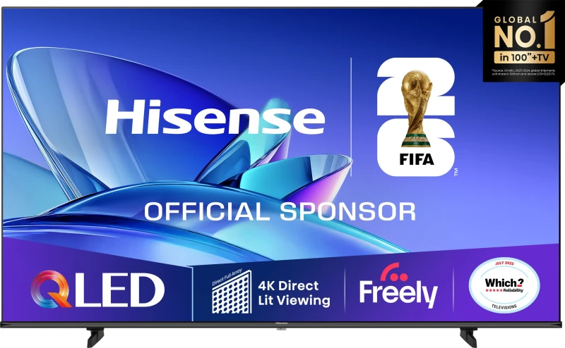 Image of Hisense E78QTUK 55" Smart 4K Ultra HD QLED TV 55E78QTUK Black