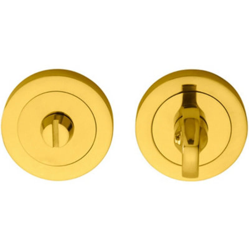 Image of Loops Thumbturn Lock And Release Handle Concealed Fix 80mm Spindle Polished Brass Metallics unisex