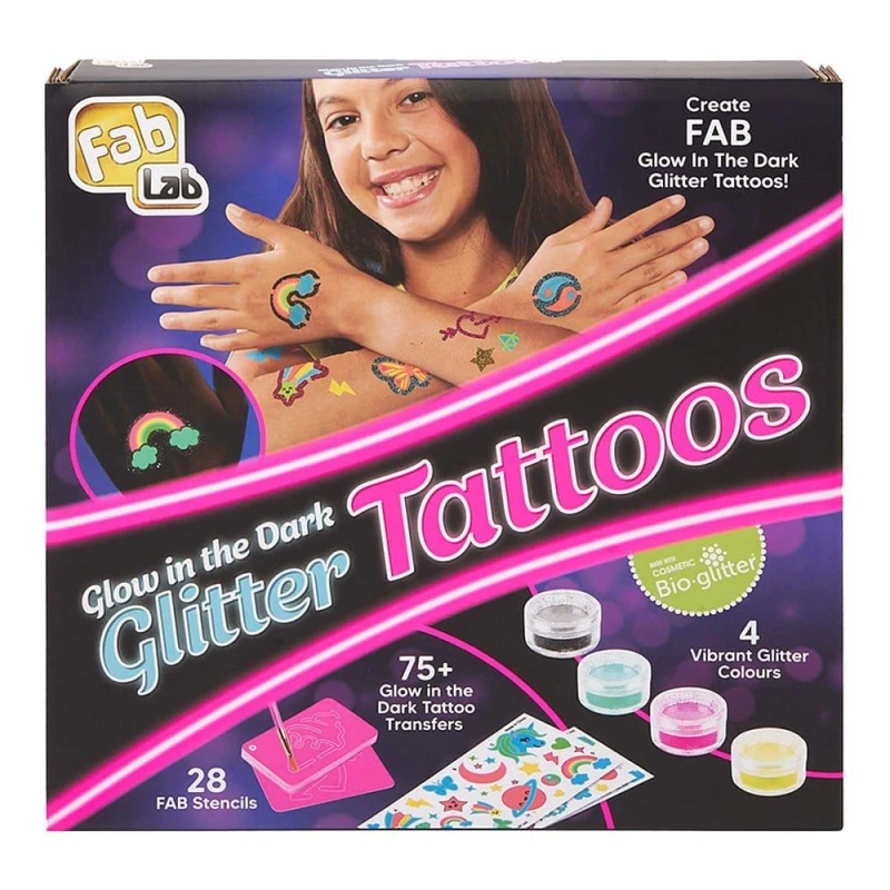 Image of FabLab FabLab Glow in the Dark Glitter Tattoos