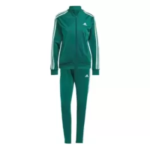 Image of adidas Back 2 Basics 3-Stripes Tracksuit Womens - Green