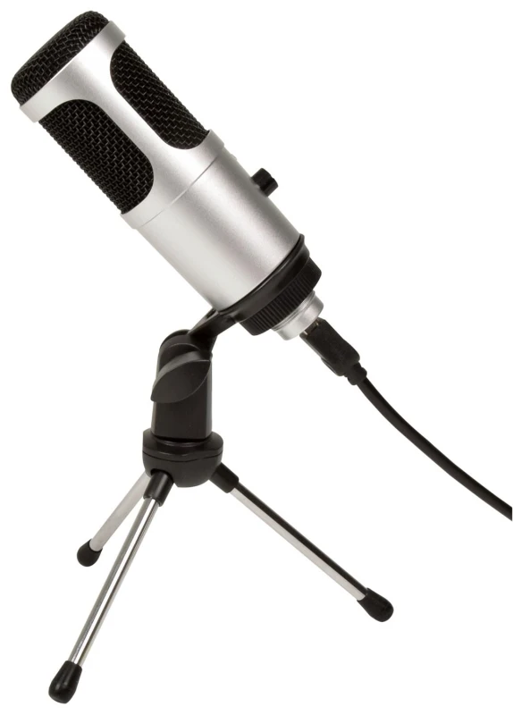 Image of Citronic USB Podcast Streaming Microphone and Stand for PC or Mac AVS-221228 Microphone USB