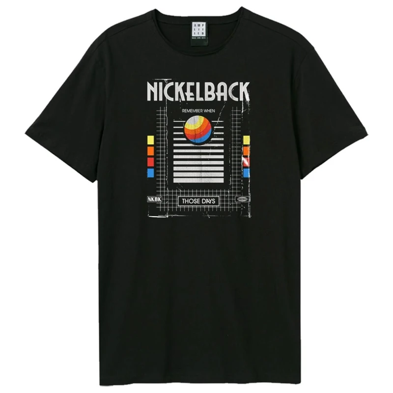 Image of Amplified Amplified Men Those Days Nickelback T-Shirt in Black Size: X-Small Black XS Male 5063852067367