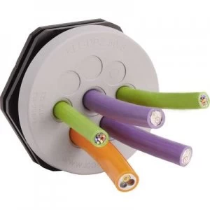 Image of Icotek KEL DPZ 6313 Cable grommet Terminal max. 16.2mm Polyamide Elastomer Grey