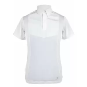 Image of Aubrion Mens Short-Sleeved Competition Shirt (M) (White) - White