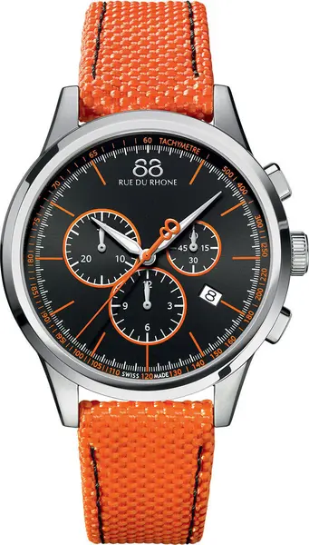 Image of 88 Rue Du Rhone Watch Rive 43mm Mens - Black RDR-064