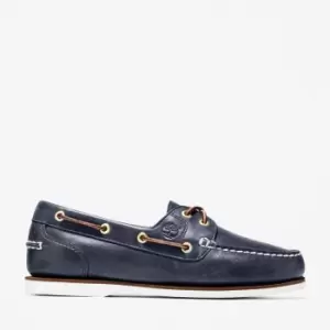 Image of Timberland Classic 2-eye Boat Shoe For Her In Blue Navy, Size 9