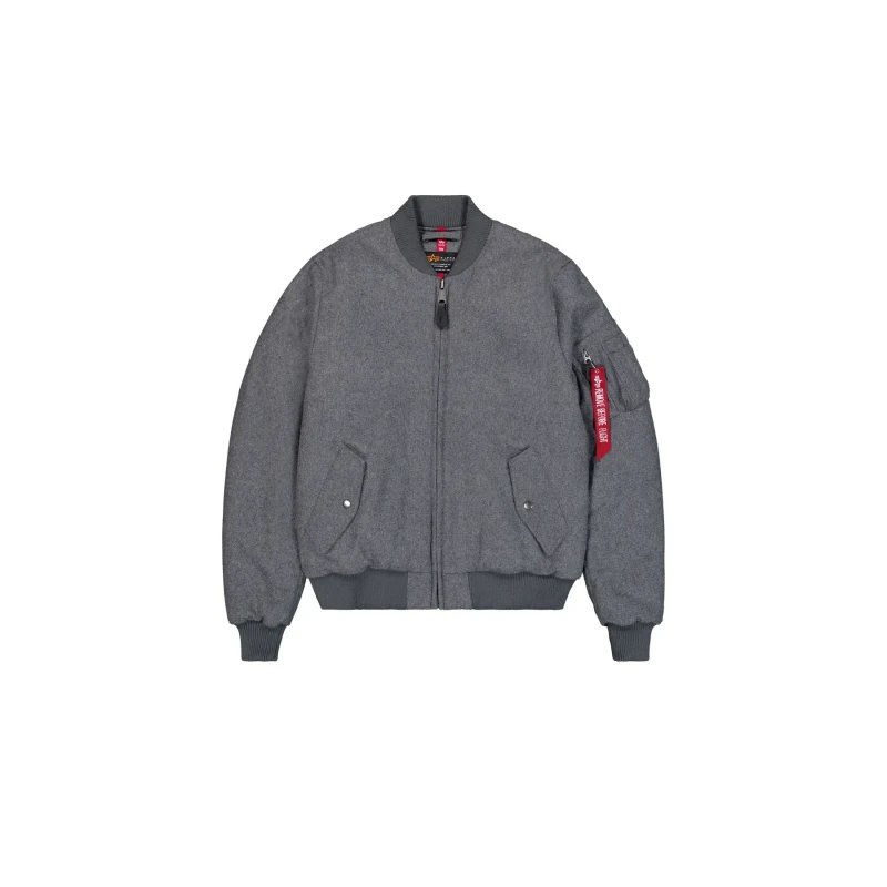 Image of alpha industries Wool jacket Alpha Industries MA-1 Argente Male XL