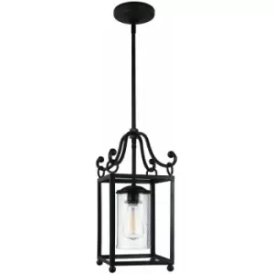 Image of 1 Bulb Ceiling Pendant Light Fitting Antique Forged Iron LED E27 60W Bulb