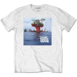 Image of Gorillaz - Plastic Beach Unisex XX-Large T-Shirt - White