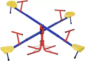 Image of OutSunny Seesaw 344-023 630 mm 770 mm 1820 mm Multicolour