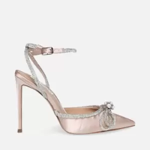 Image of Steve Madden Viable Satin Heeled Pumps - UK 3