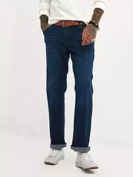 Image of Joe Browns Straight Up Stylish Jeans - Dark Blue, Dark Blue, Size 34, Inside Leg Regular, Men