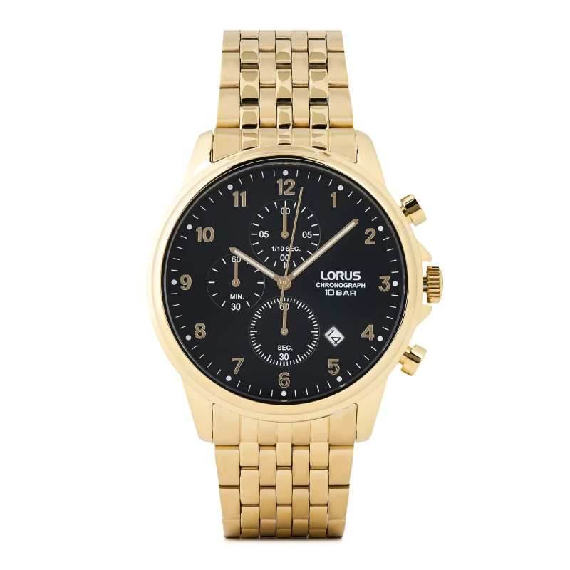 Image of Lorus RM340JX9 Sports Quartz Chronograph 100m (43mm) Black Watch