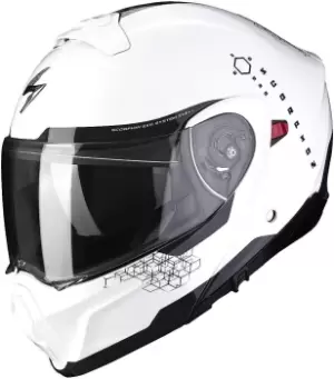 Image of Scorpion EXO 930 Shot Helmet, black-white, Size XL, black-white, Size XL