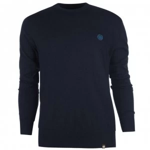 Image of Pretty Green Hinchcliffe Crew Neck Jumper - Navy