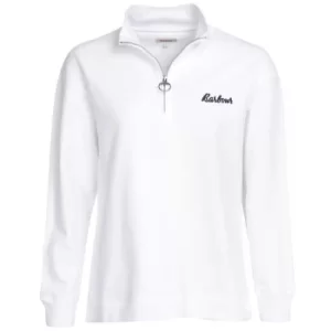 Image of Barbour Womens Josie Half Zip White Small
