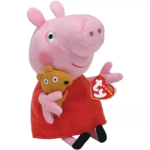 Image of TY Peppa Pig Beanie With Teddy