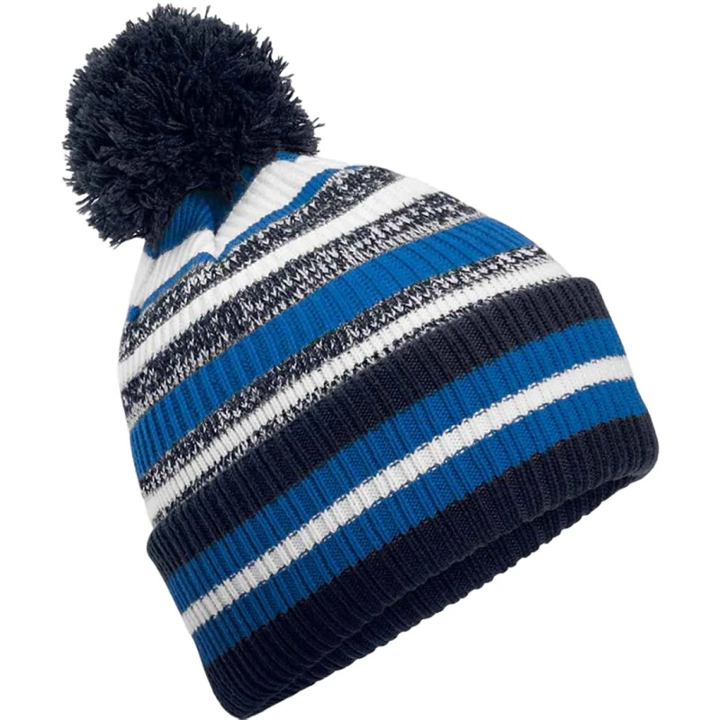 Image of Beechfield Beechfield Men Multi-Sport Fan Pom Pom Beanie in Navy Navy One Size Male 5063693917500