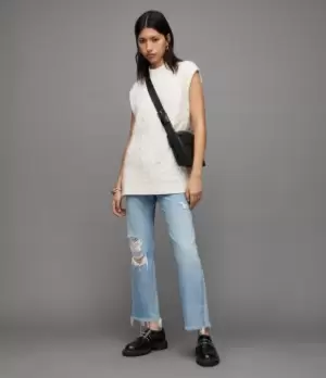 Image of AllSaints Womens Arvid Tank, White, Size: M