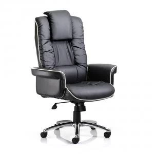 Image of Trexus Chelsea Executive Chair With Arms Bonded Leather Black Ref