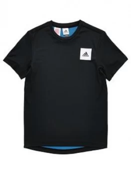 Image of Adidas Youth Boys Training Aeroready T-Shirt - Black