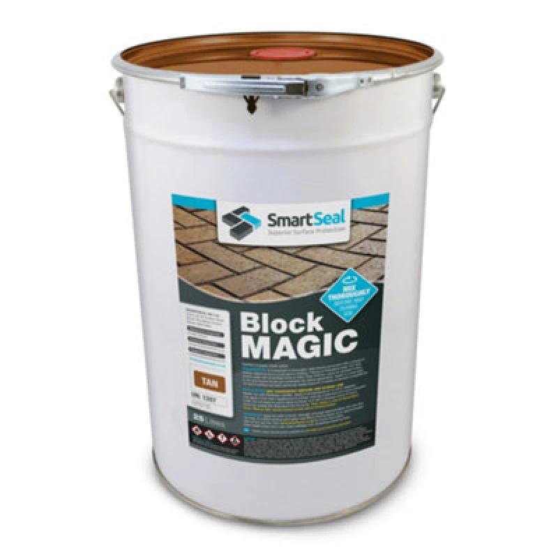 Image of Smartseal - Block Magic - Tan (25L) - A Re-Colouring Block Paving Sealer. Superior To Concrete Paint, Transform Old Driveways