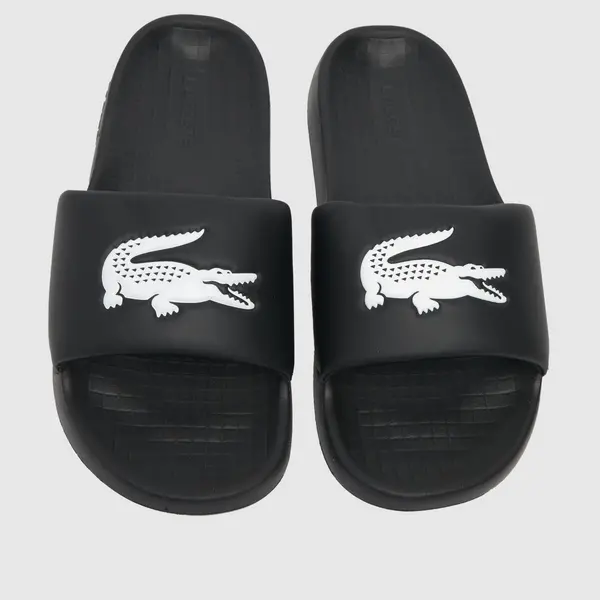 Image of Lacoste serve 1.0 sandals in Black & white Black/White UK 9 (EU 43)