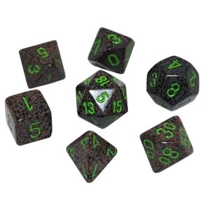 Image of Chessex Speckled Poly 7 Dice Set: Earth