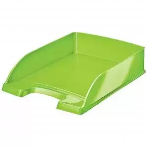 Image of Leitz WOW Letter Tray Plus. A4. Green - Outer carton of 5