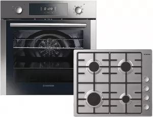 Image of Hoover HPKGAS60X 4 Burner Gas Hob Electric Single Oven