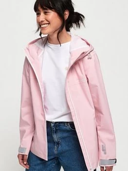 Image of Superdry Harper Waterproof Jacket - Pale Lilac Size 14, Women