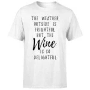 Image of Wine Is So Delightful T-Shirt - White - 3XL